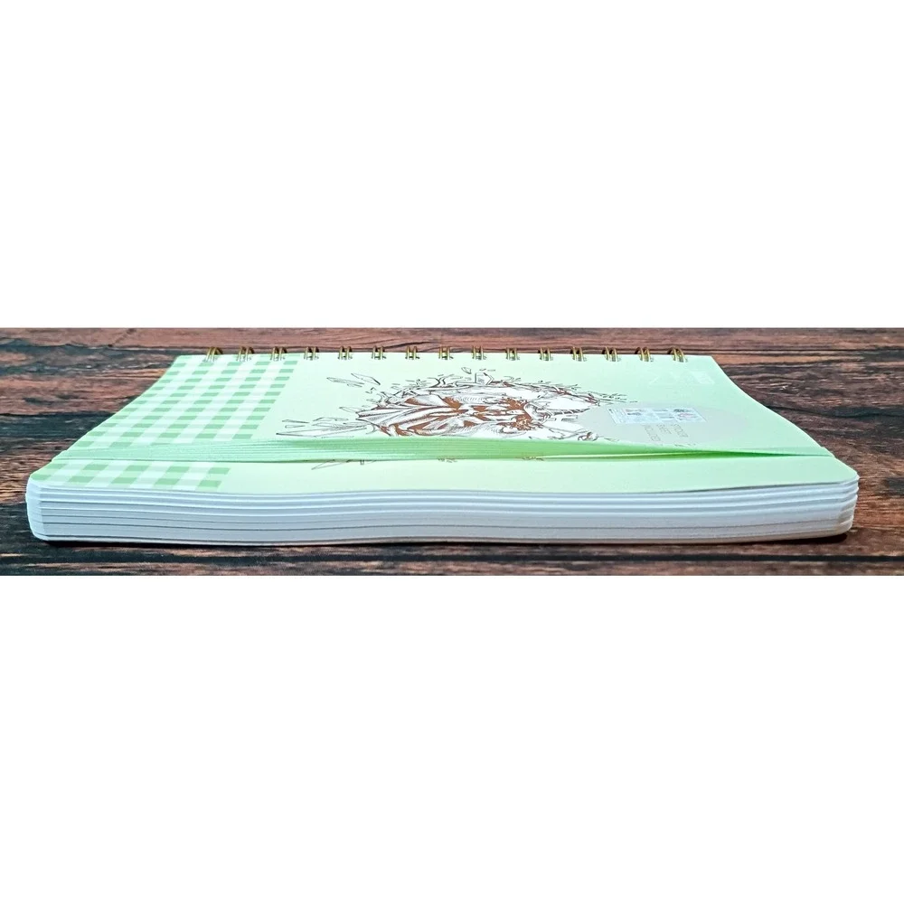 Wicked x Yoobi Katie Kime Spiral Journal Mint Green Gingham Sticker Sheet‎ 6x8